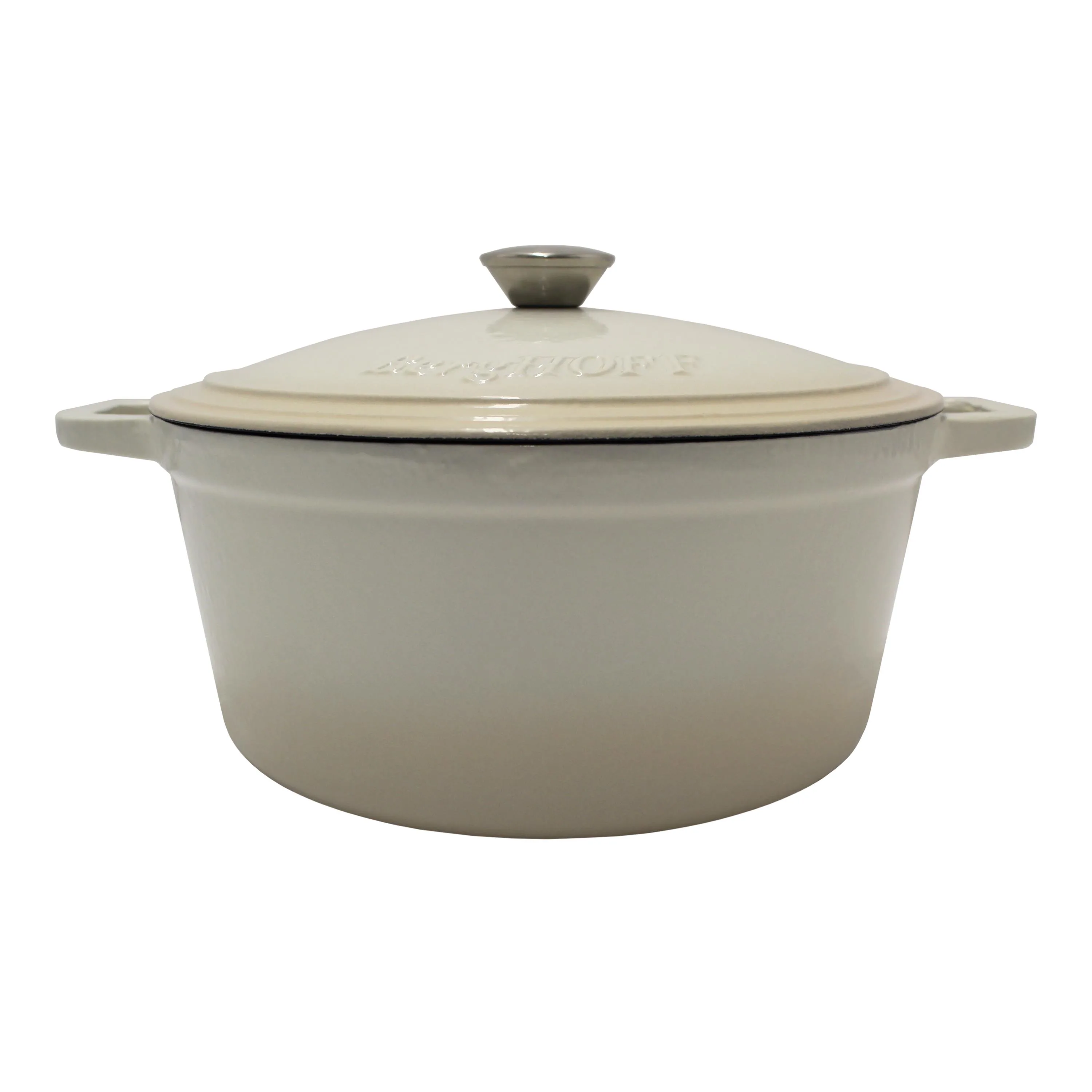 BergHoff® Neo 7Qt Cast Iron Round Cov Dutch Oven Meringue
