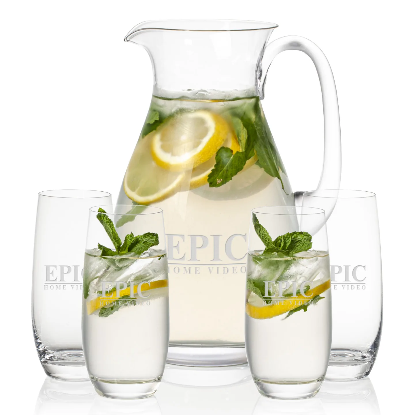 Beverage Set, Charleston Beverage Set, Pitcher & 4 Beverage