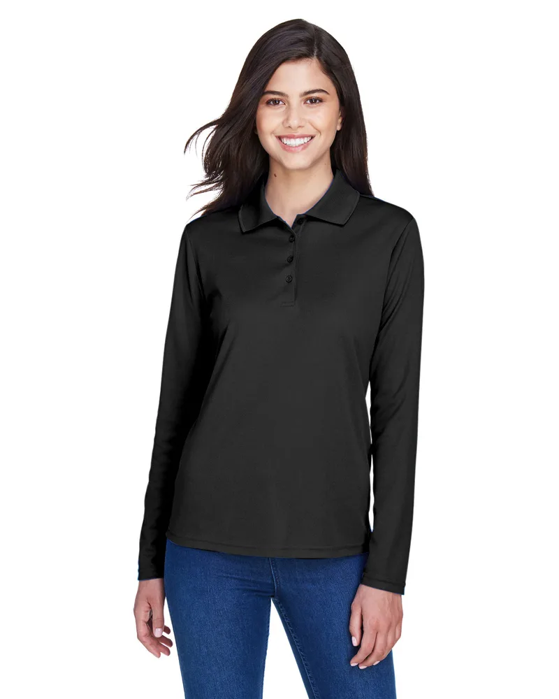 CORE365™ Women's Pinnacle Performance Long Sleeve Piqué Polo Shirt