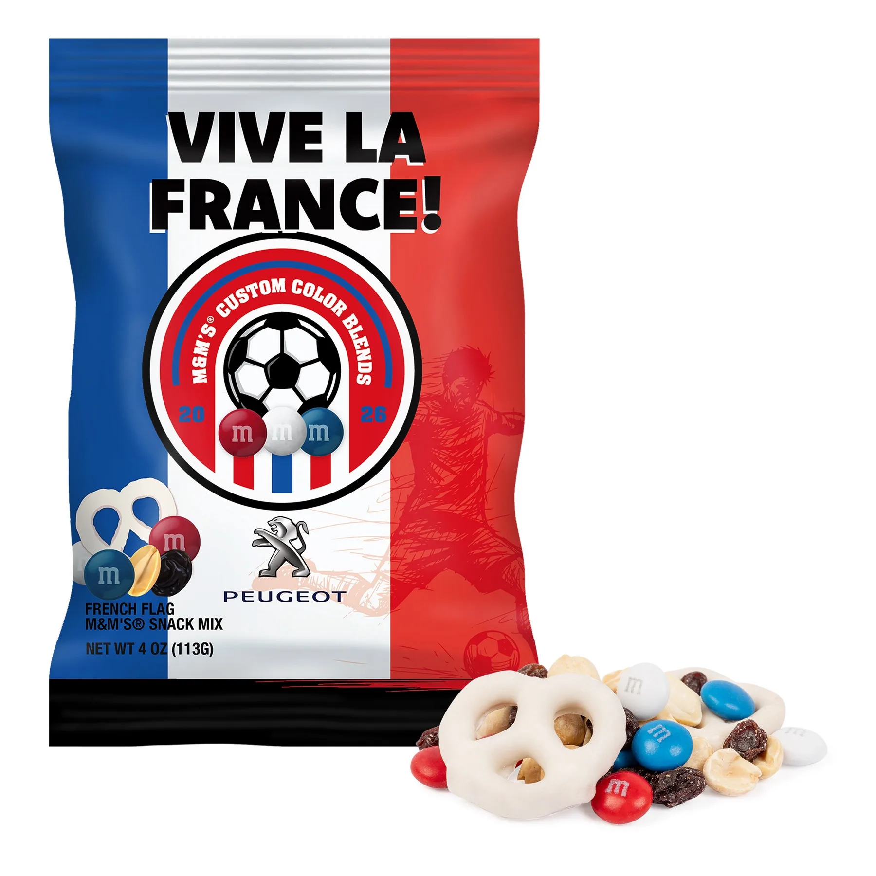 Soccer M&M'S Snack Mix - 4 oz Digibag view 3