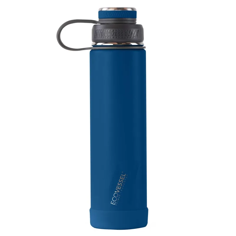 EcoVessel Boulder 24 Oz Trimax® Insulated Ss Water Bottle - Nightfall Navy