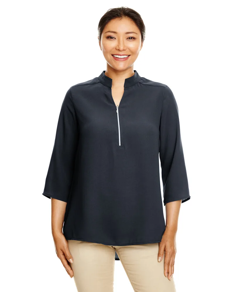 Devon and Jones Ladies' Perfect Fit™ Three-Quarter Sleeve Crepe Tunic