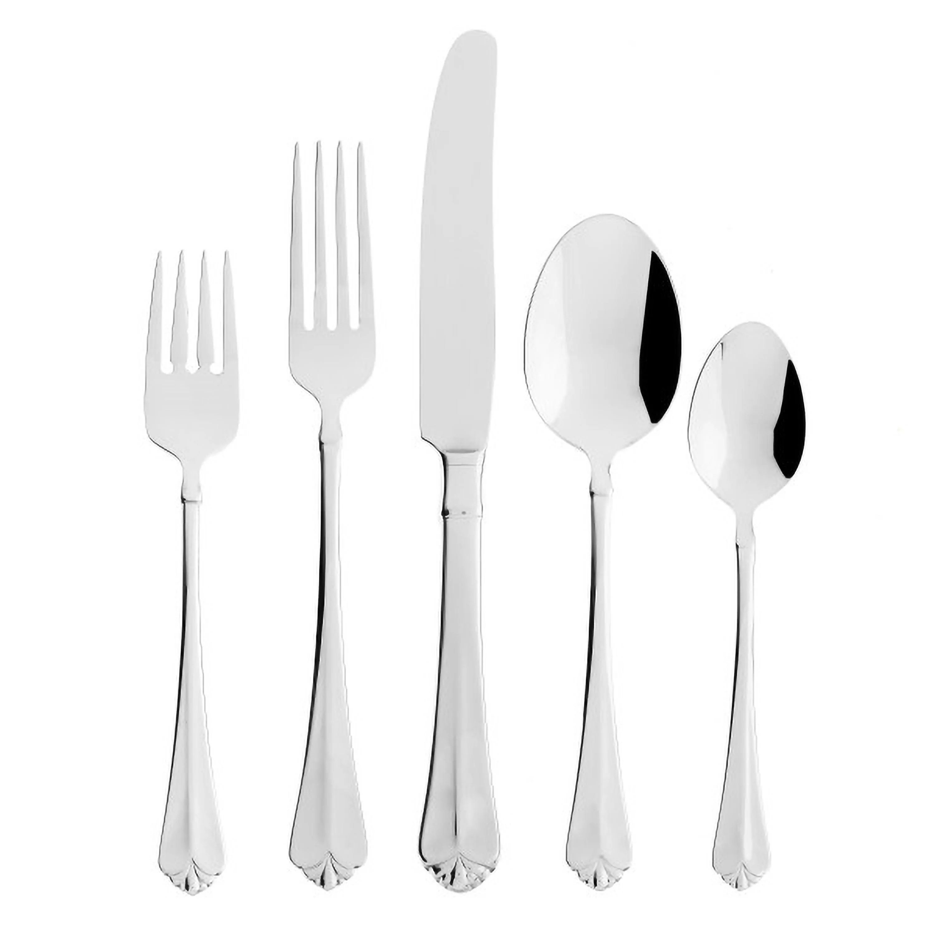 Oneida 45 Piece Julliard 18/10 Stainless Steel Flatware Set