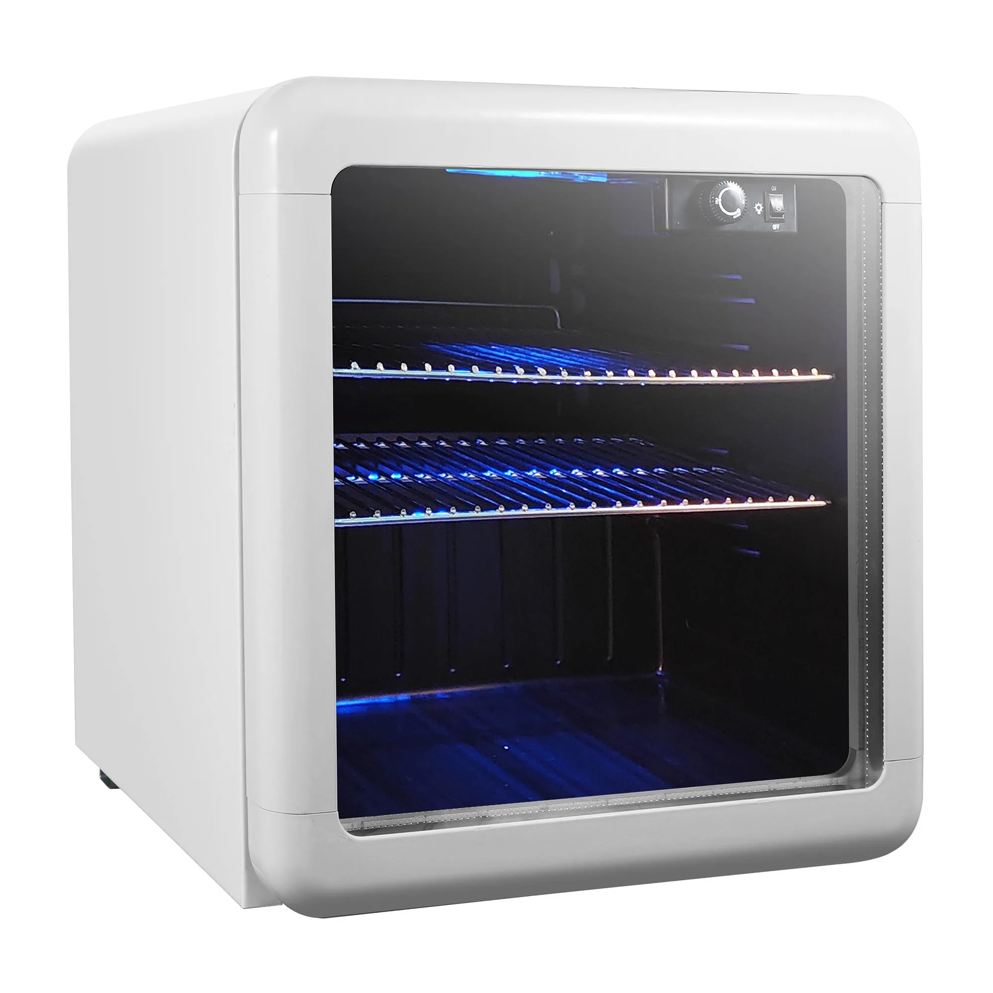 Magic Chef 1.7 Cu. Ft. Beverage Cooler, Retro White