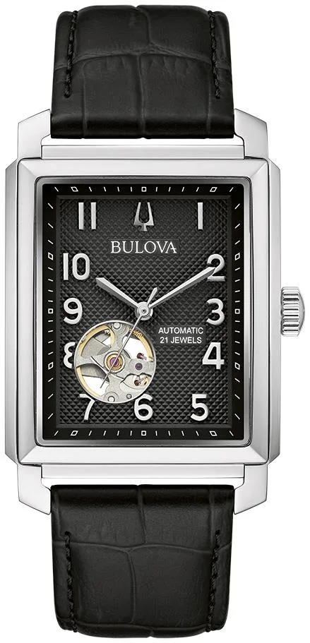 Bulova Watches Men's Automatic Classic Leather Strap Watch