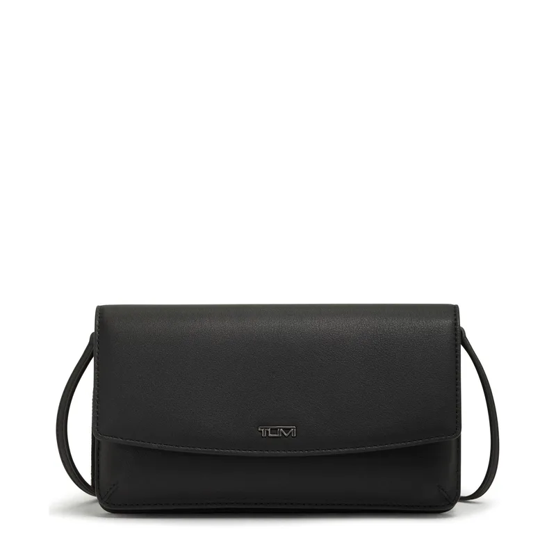 Tumi Belden Wallet Crossbody- Black Leather