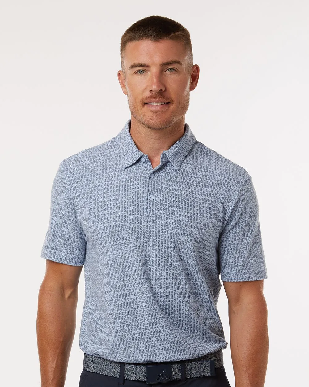 Adidas® Printed Blend Polo Shirt view 2