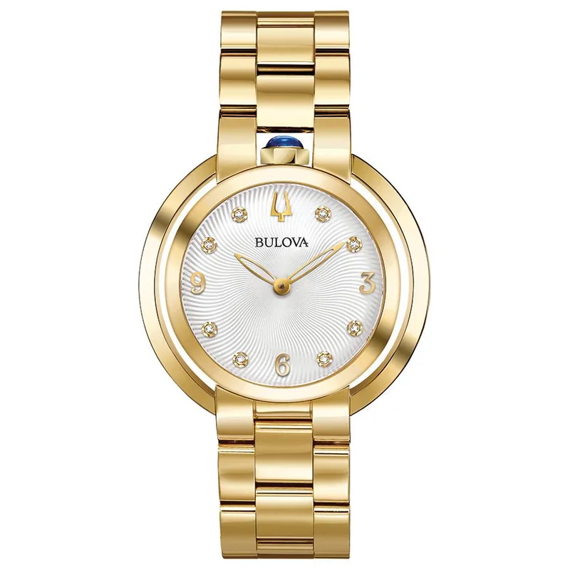 Bulova Watches Ladies' Rubaiyat Diamond Dial Bracelet Watch