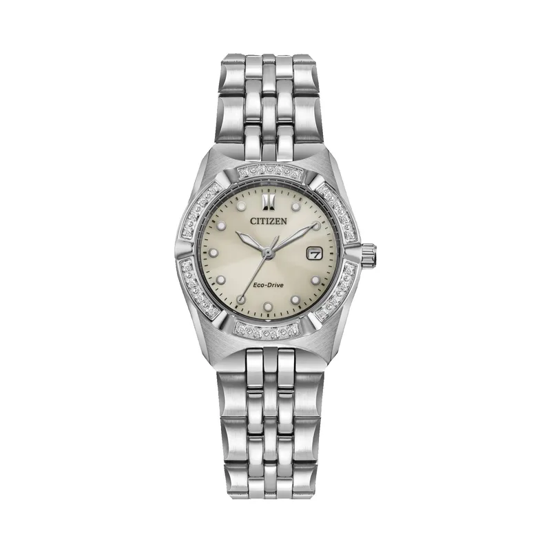 Citizen Women's Corso Diamond Stainless Steel Watch