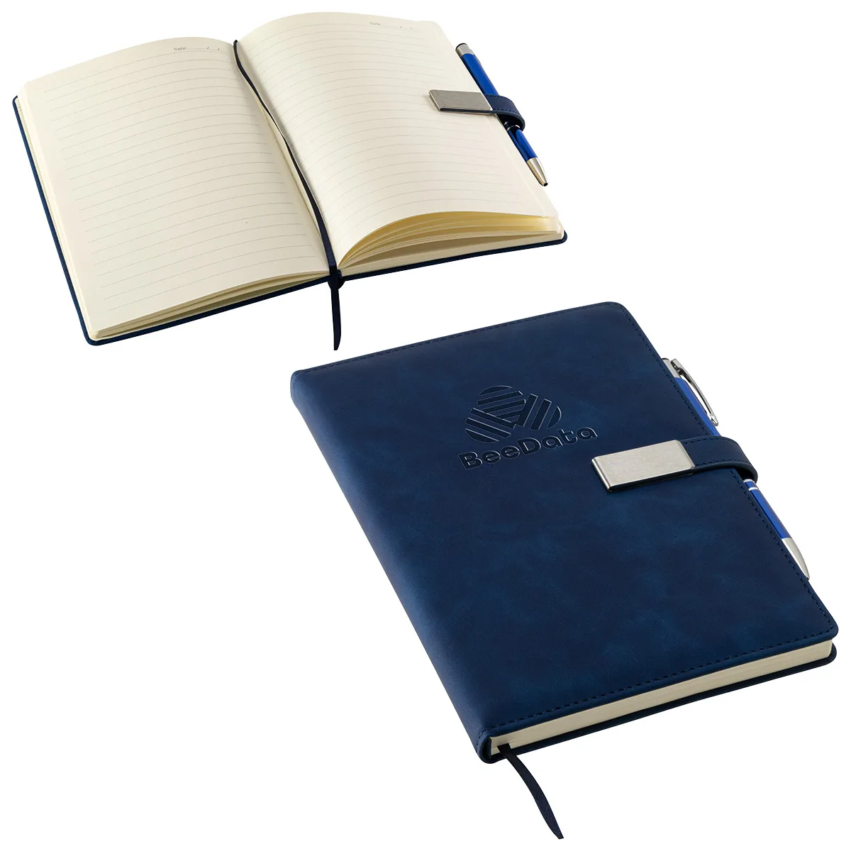 Thesis Hardcover Journal with Magnetic Closure & Pen view 3
