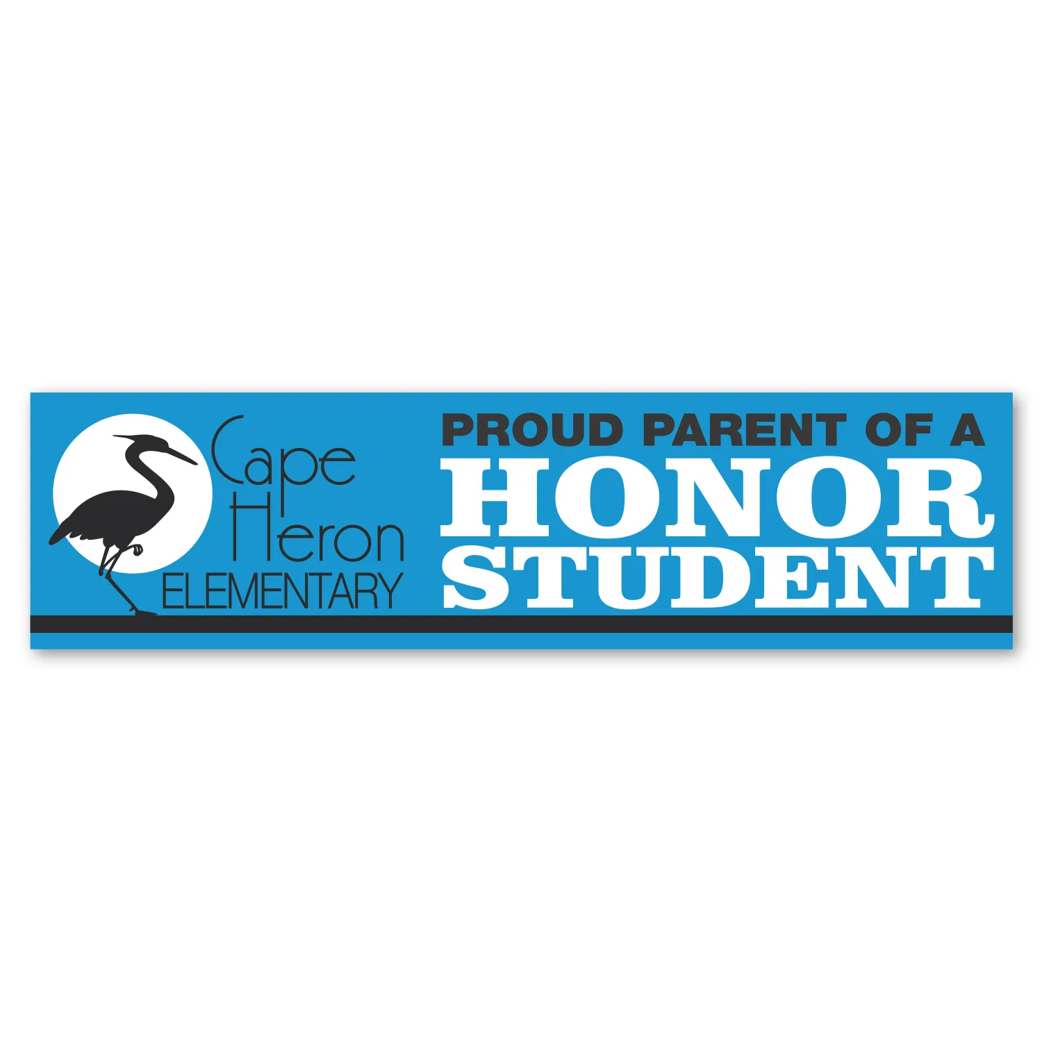 3 X 11.5" Rect Perm Bumper Sticker