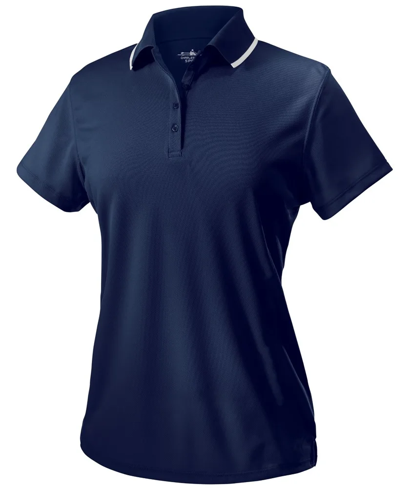 Women's Classic Solid Wicking Polo Shirt view 3