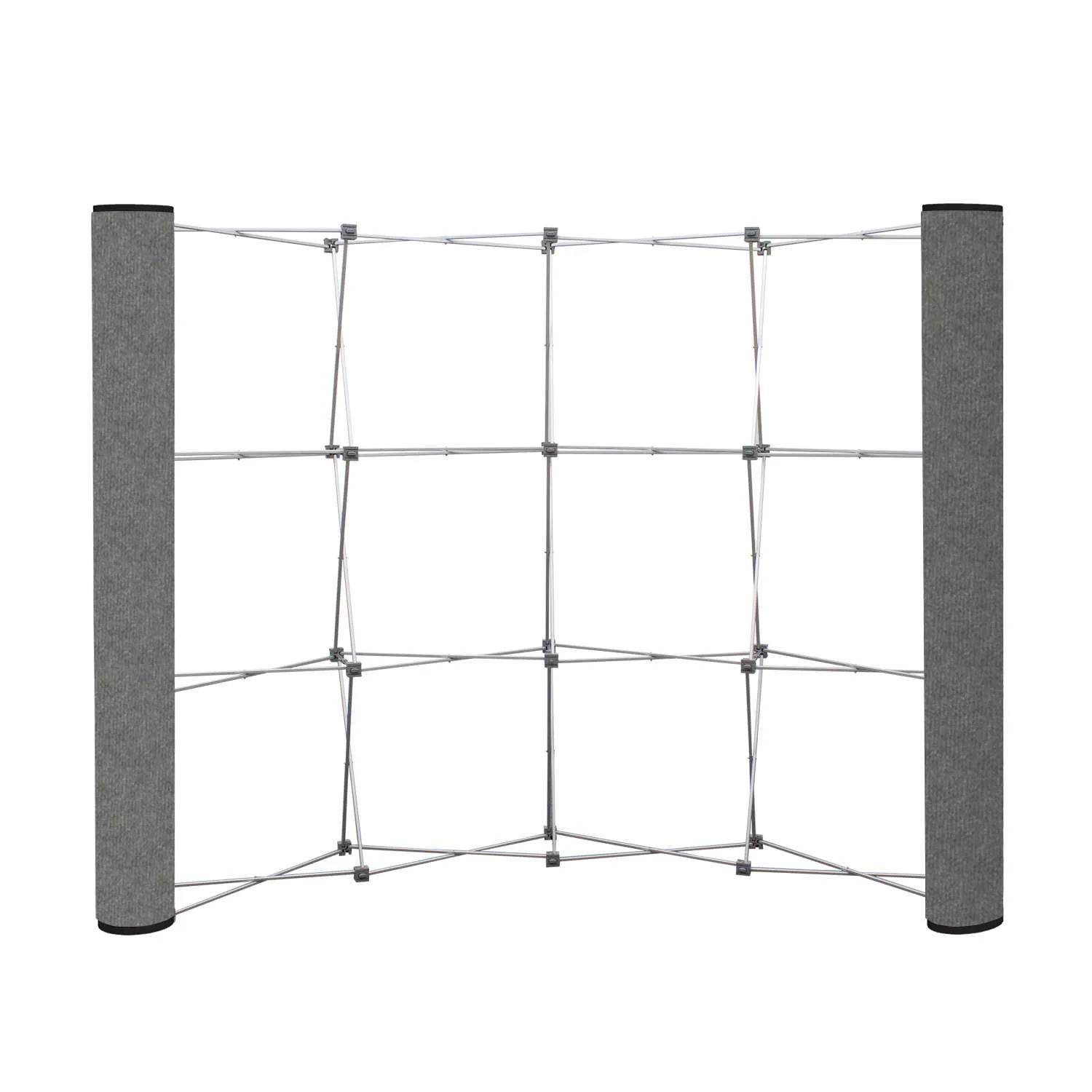 Curved Show 'N Rise Floor Display End Panel (Fabric)