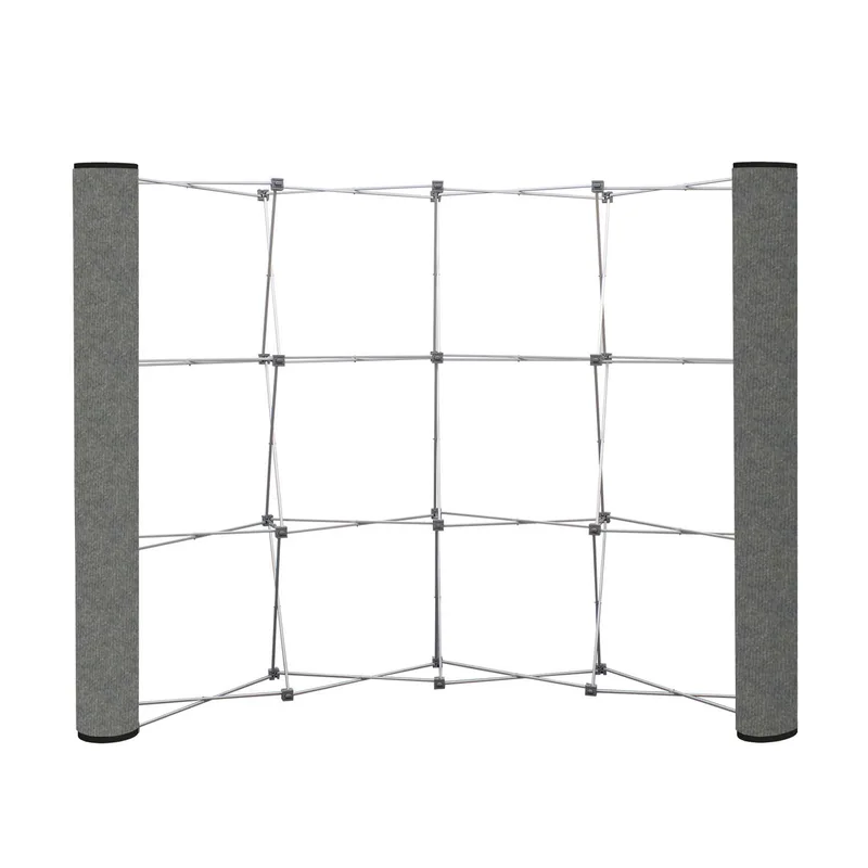 Curved Show 'N Rise Floor Display End Panel (Fabric)