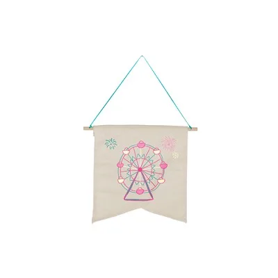 Continued Wallflower Medium Pennant (Natural Canvas) view 2