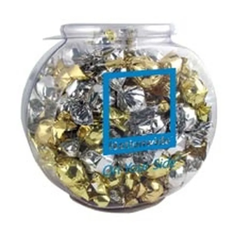 1/2 Gallon Plastic Fish Bowl Filled w/Twist Wrapped Truffles