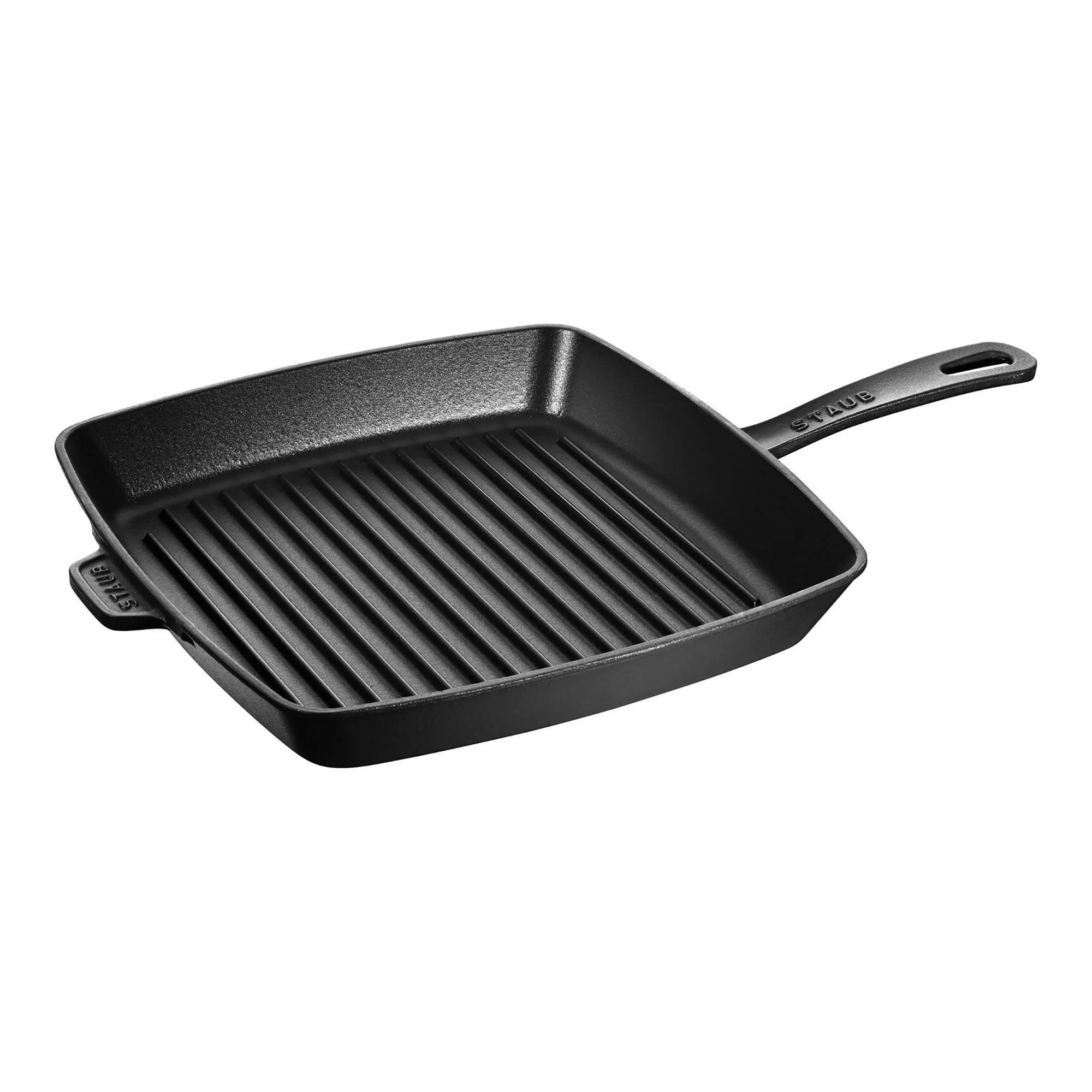 Staub 12" Cast Iron Matte Black Square Grill Pan