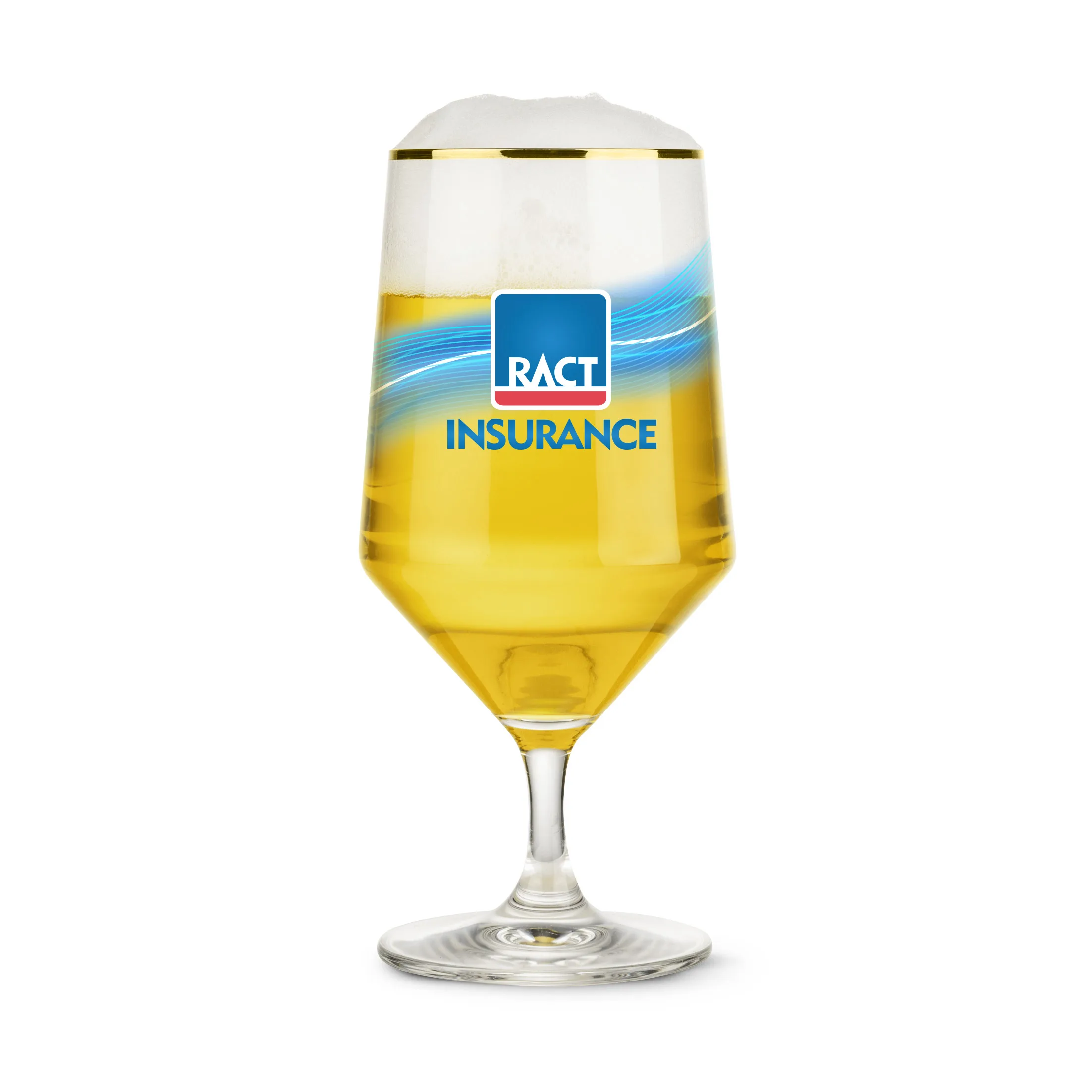 Glass Only, VividPrint™ Full Wrap, Gold, 15 oz