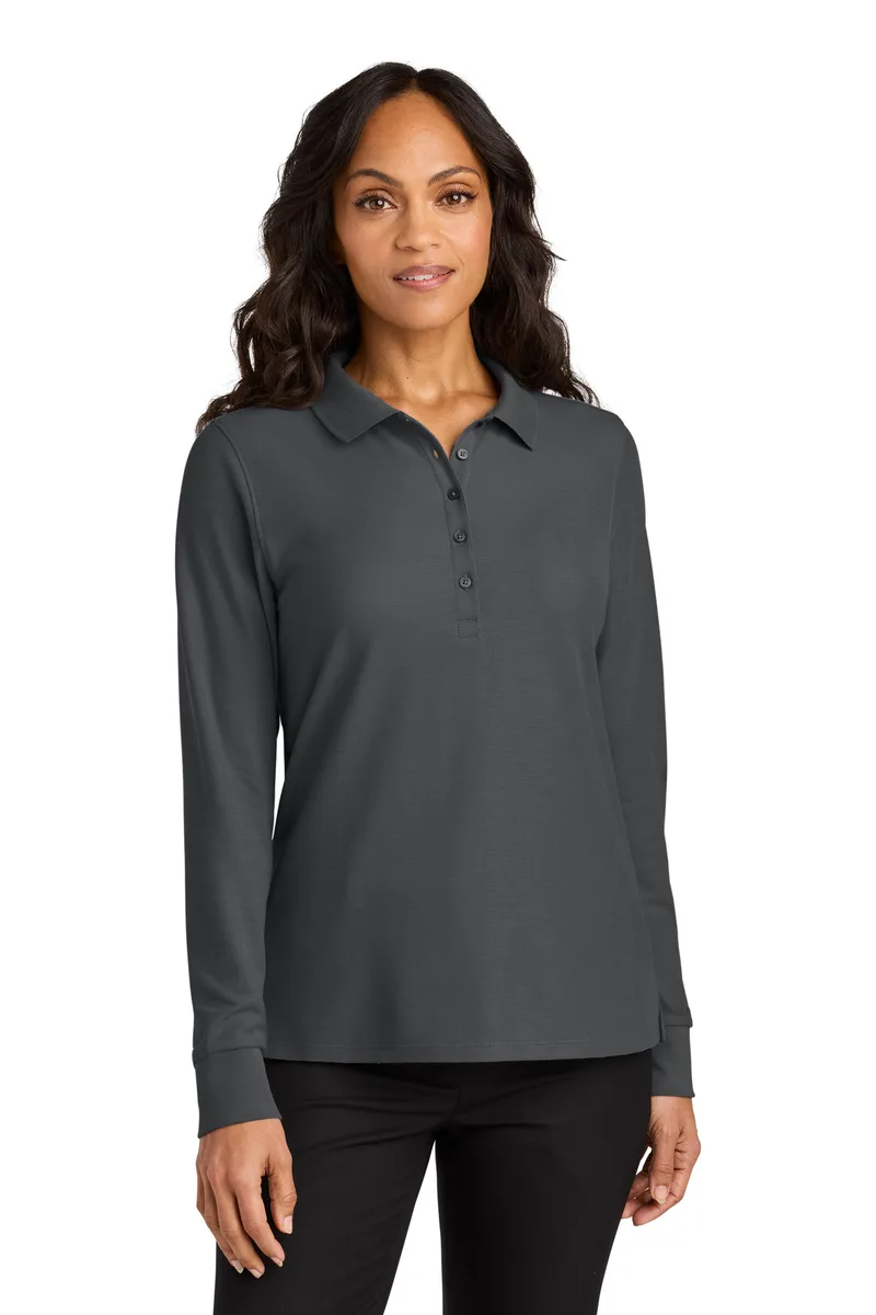 Port Authority® Women's Wearever Signature Pique Long Sleeve Polo view 7