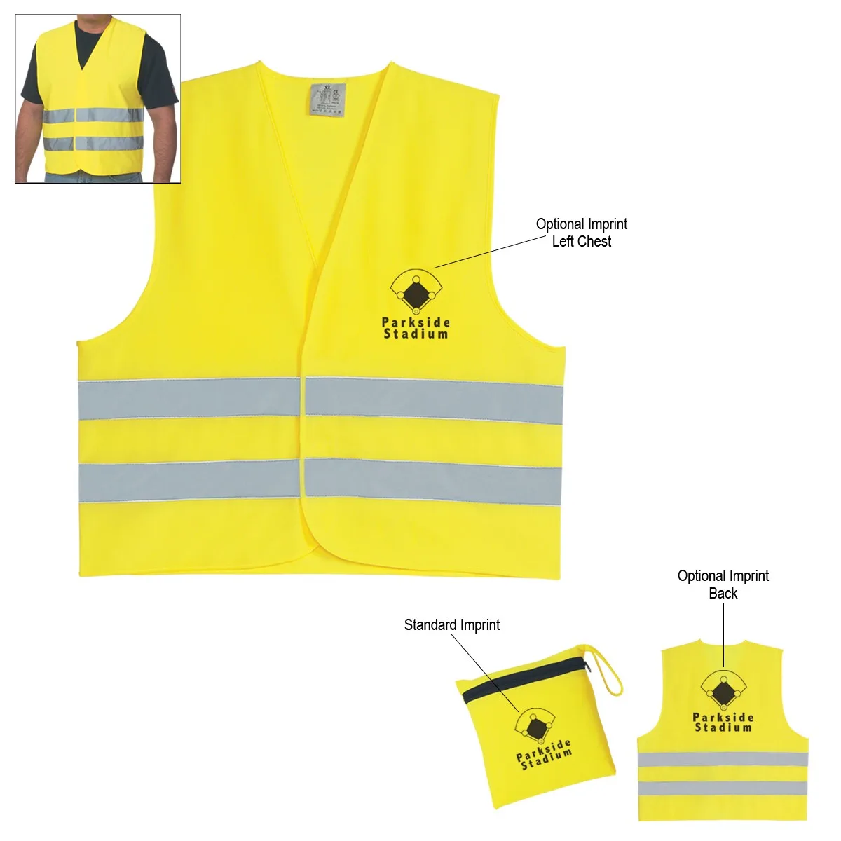 Reflective Safety Vest view 2