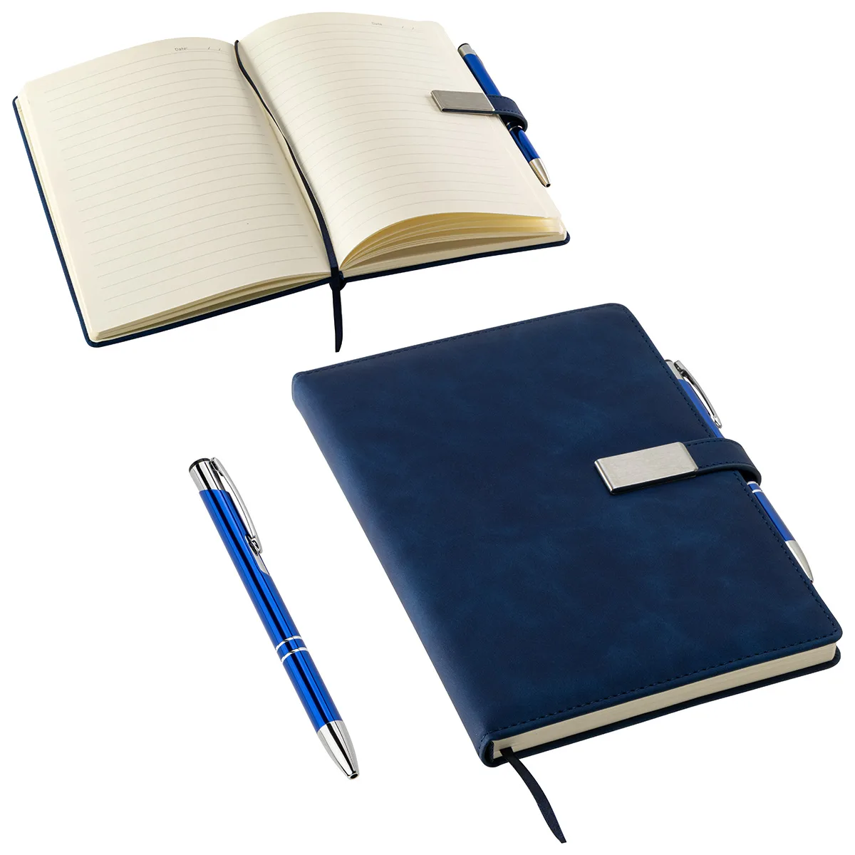 Thesis Hardcover Journal with Magnetic Closure & Pen view 4