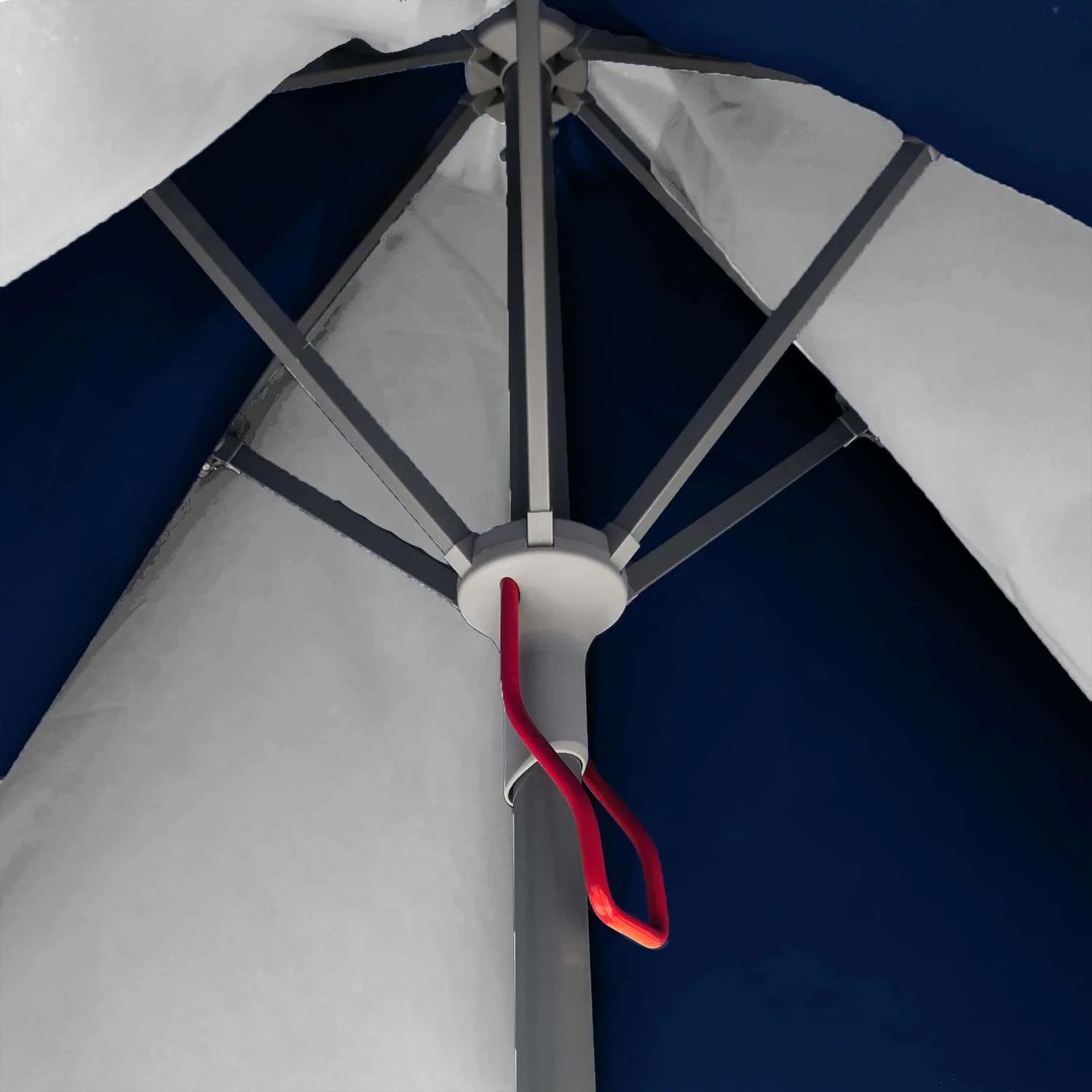7' E-Z Glide Market Umbrella Kit With Valance (2 Imprints) view 3