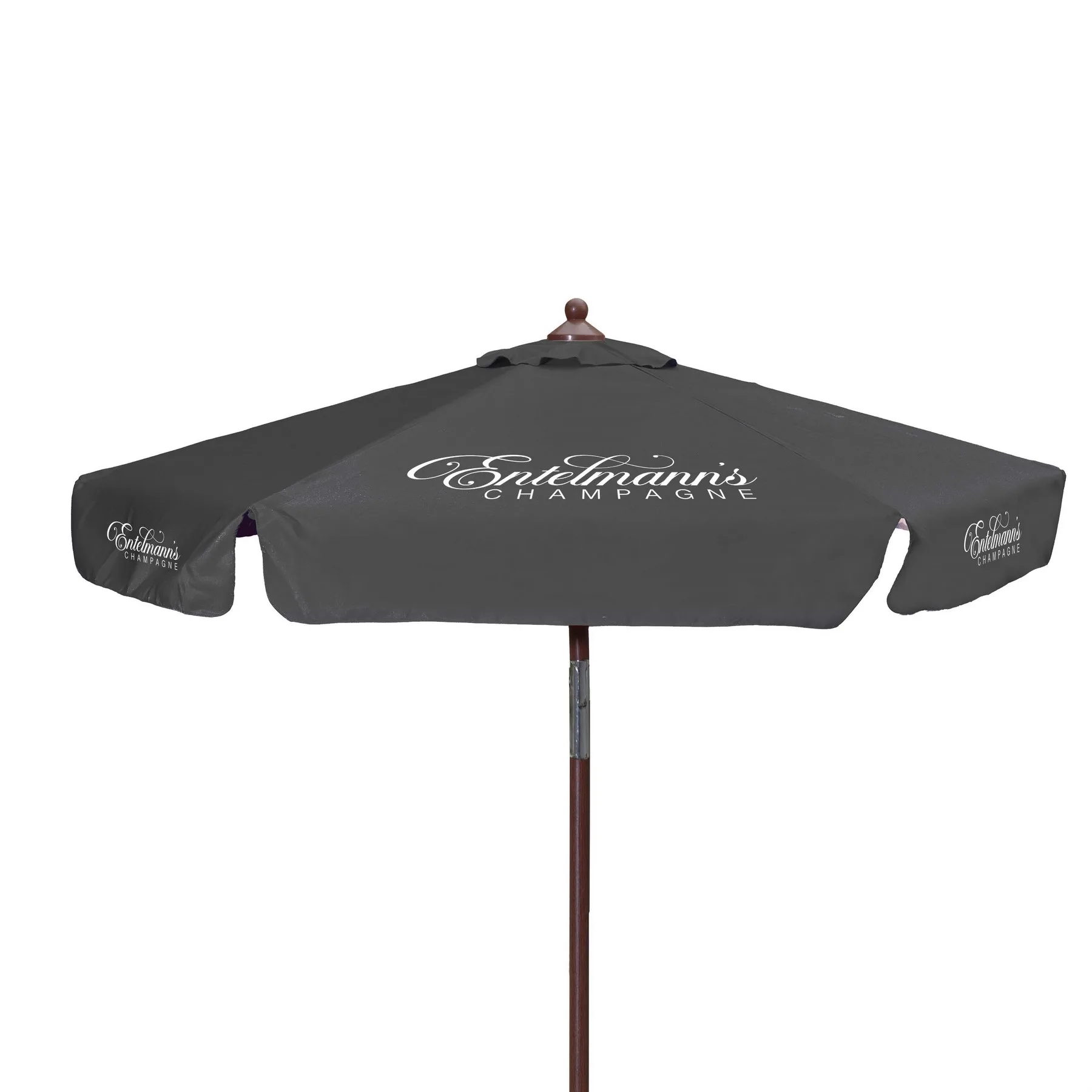 7' Wood Look Tilting Market Umbrella Kit With Valance 6 Imp view 6