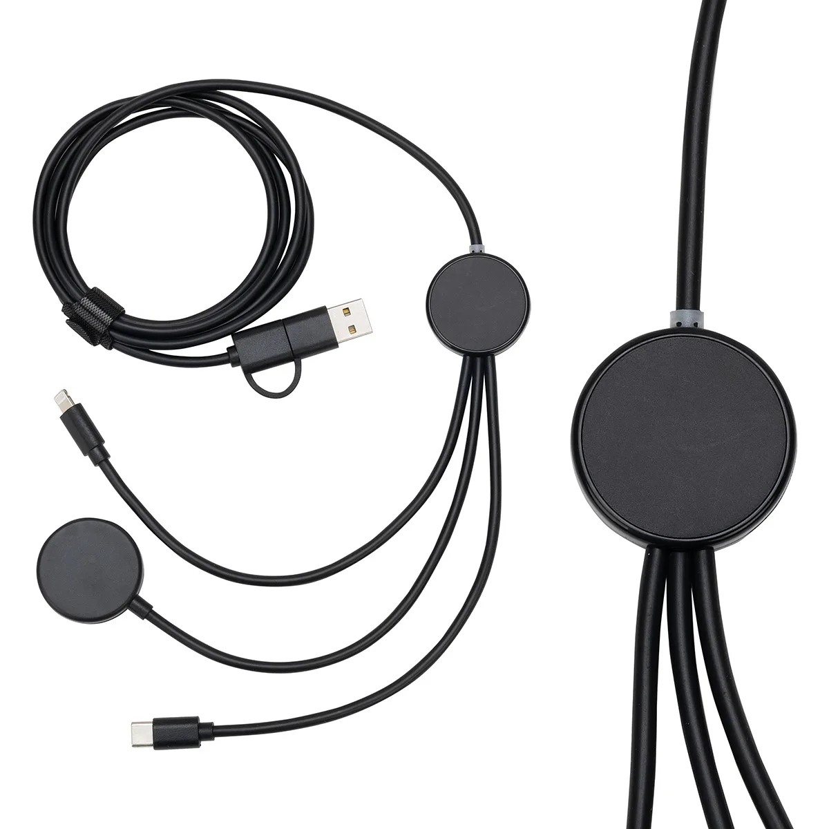 Infinity 5-in-1 59" Charging Cable with Watch Charger & Light-Up Logo view 2