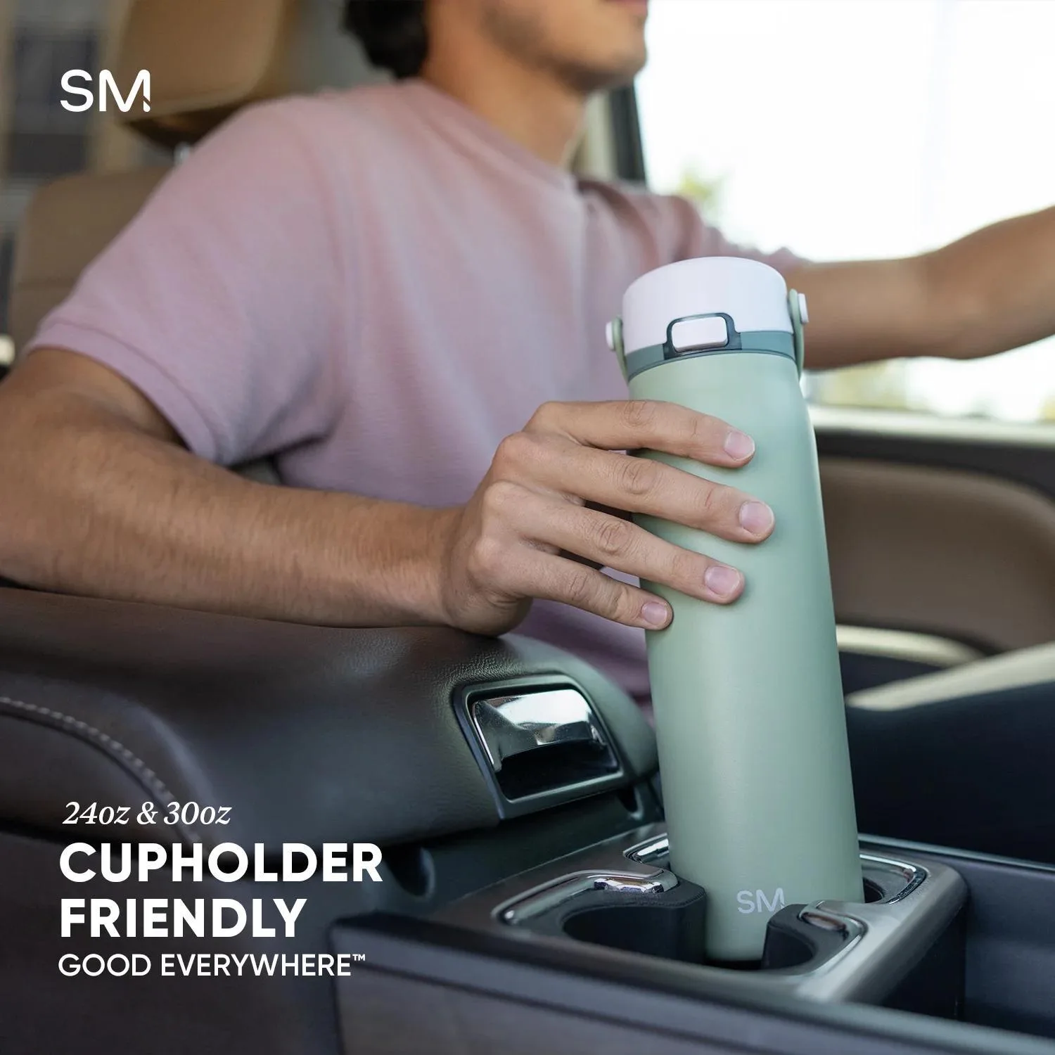 24 oz Simple Modern® Double-Walled Insulated Mesa Sport with Covered Chug Water Bottle view 7