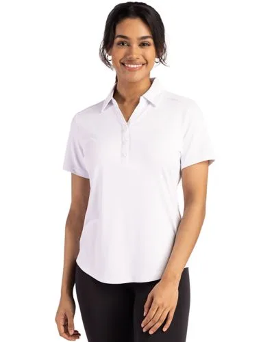 Cutter & Buck Forge Eco Stretch Recycled Womens Short Sleeve Polo view 2