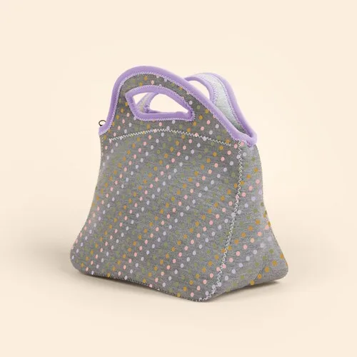 Gran Klutch Heathered Jersey Knit Neoprene Lunch Bag view 6