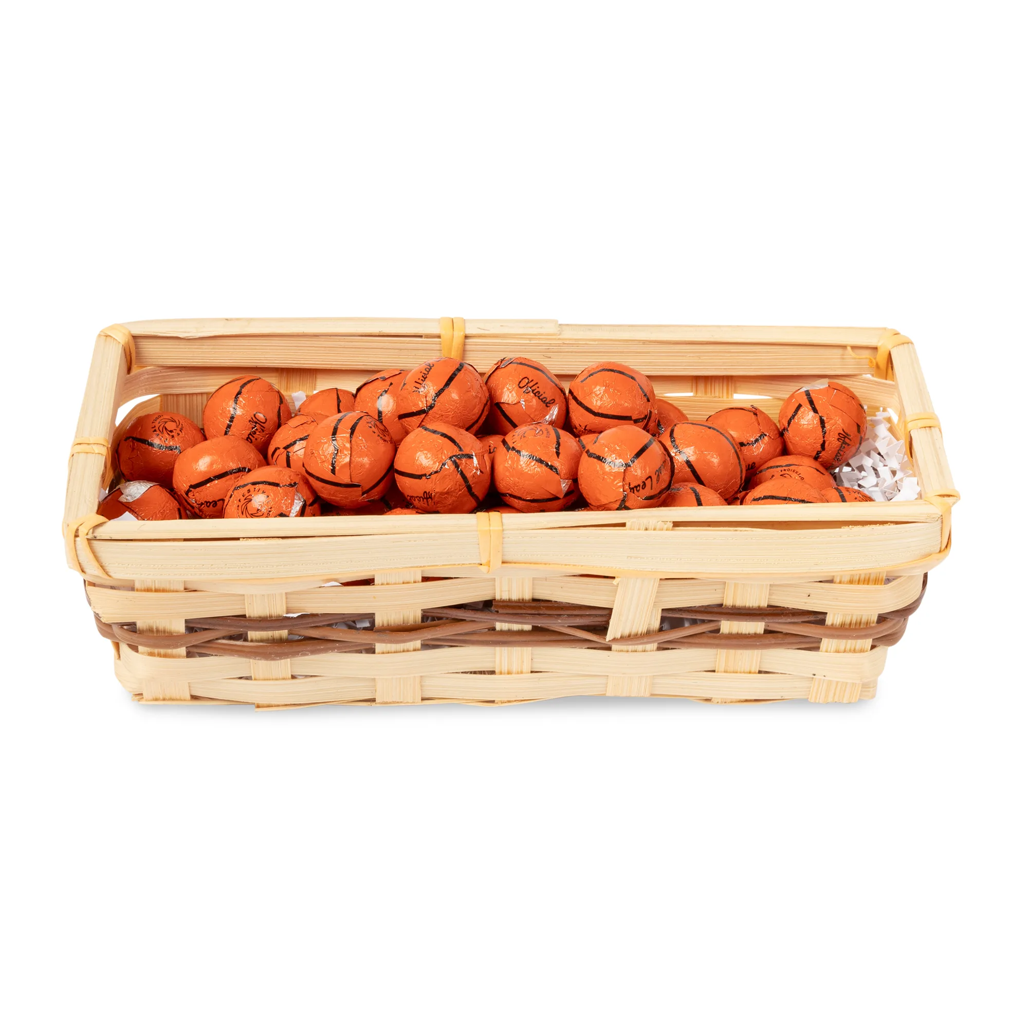 Gift Basket with Chocolate Basketballs view 2