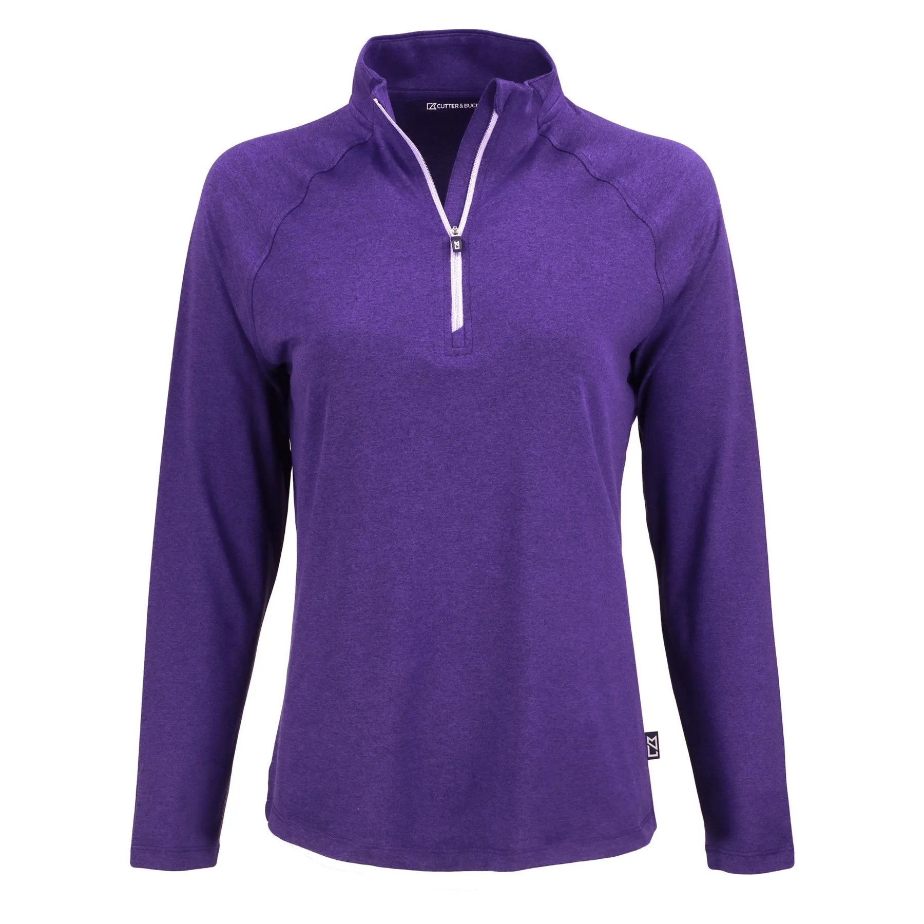 Cutter & Buck Coastline Recycled Double Peached Womens Quarter Zip Pullover view 4