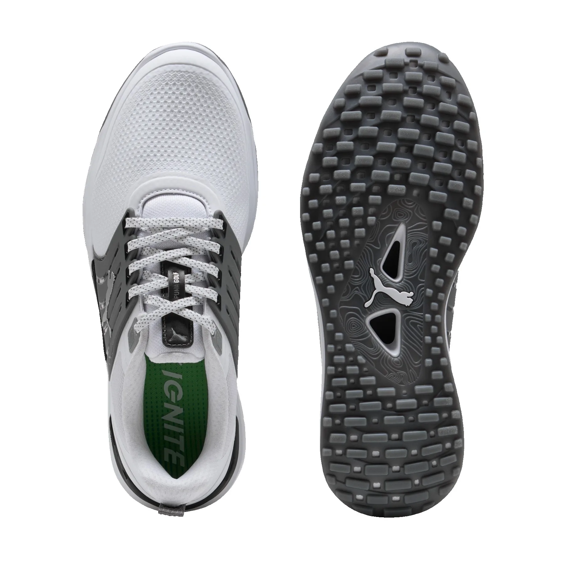Puma IGNITE ELEVATE 2 Golf Shoes - Puma White/Slate Sky