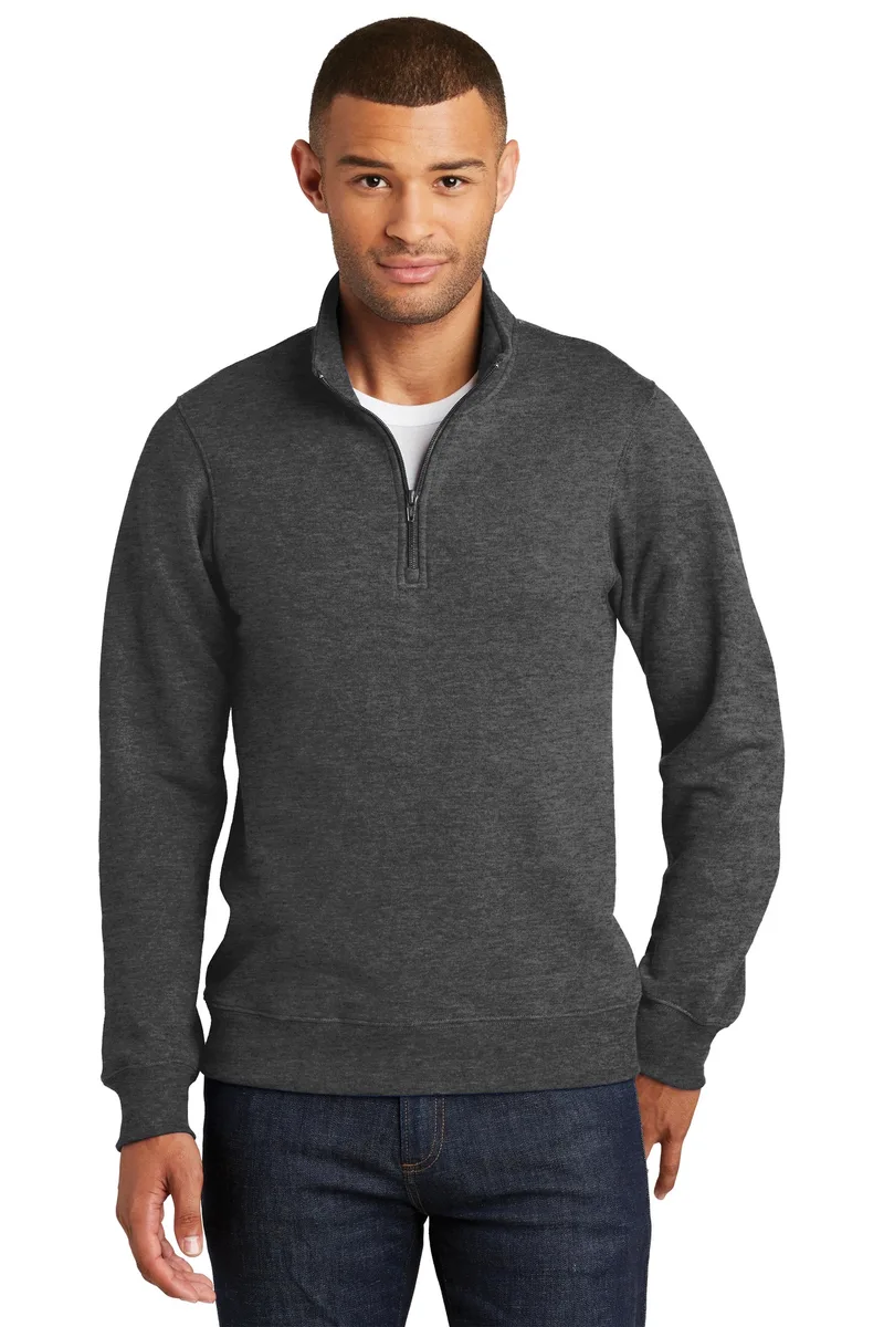 Port & Co™ Fan Favorite Fleece 1/4-Zip Pullover Sweatshirt. view 3