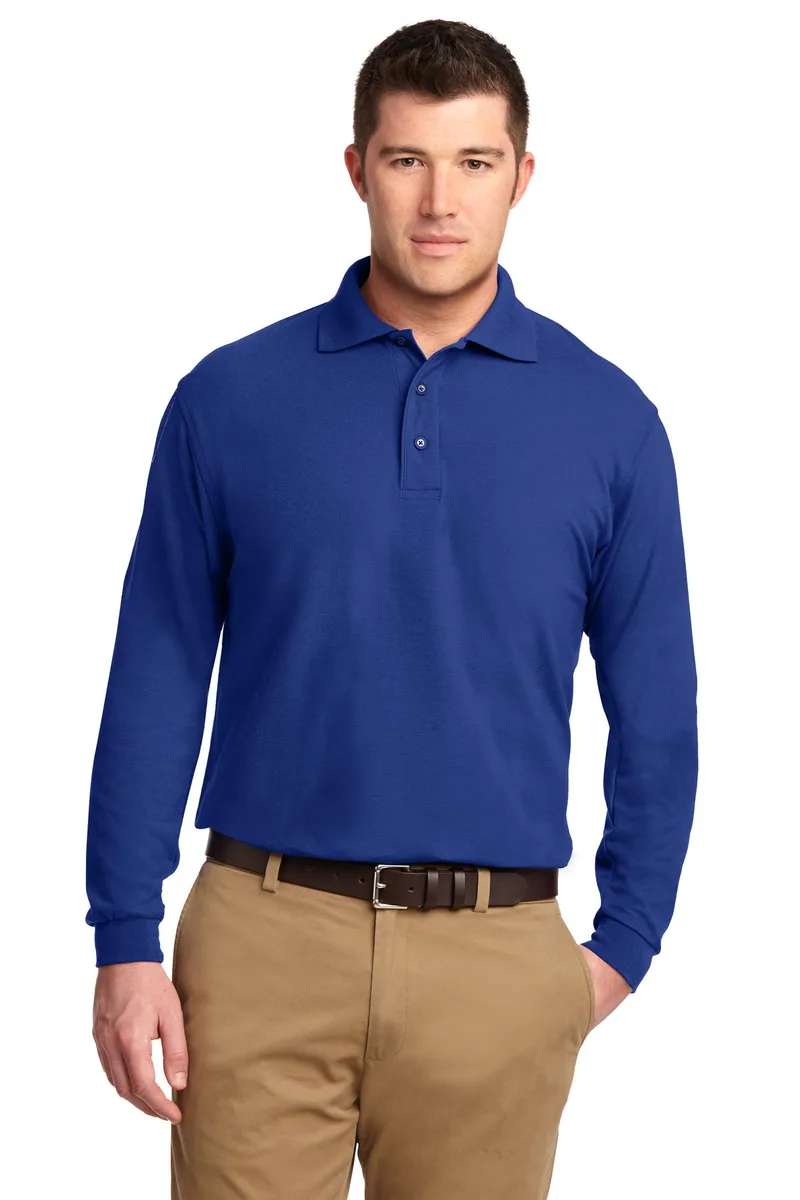 Port Authority® Silk Touch™ Long Sleeve Polo. view 6