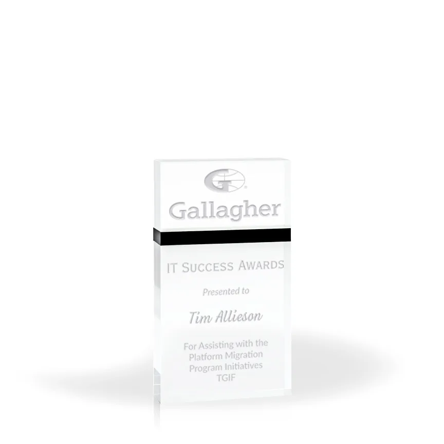Capri Black Accent 4x7 Award