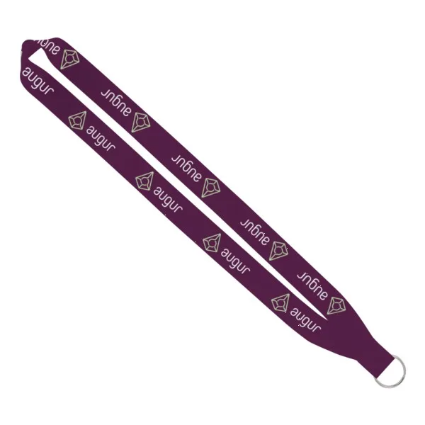 IMPORT Rush 1" Dye-Sublimated Lanyard with Sewn Silver Metal Split-Ring view 5