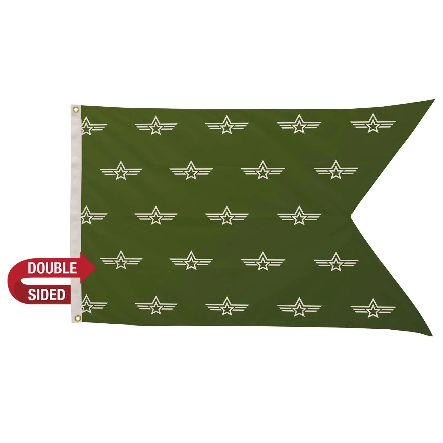 2.5' x 4' Polyester Guidon Flag Double-Sided