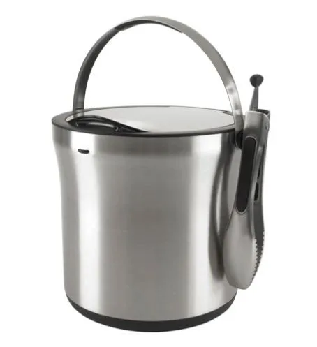 OXO Steel Ice Bucket & Tongs Set