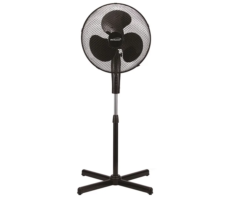16'' Black 3 Speed Oscillating Stand Fan