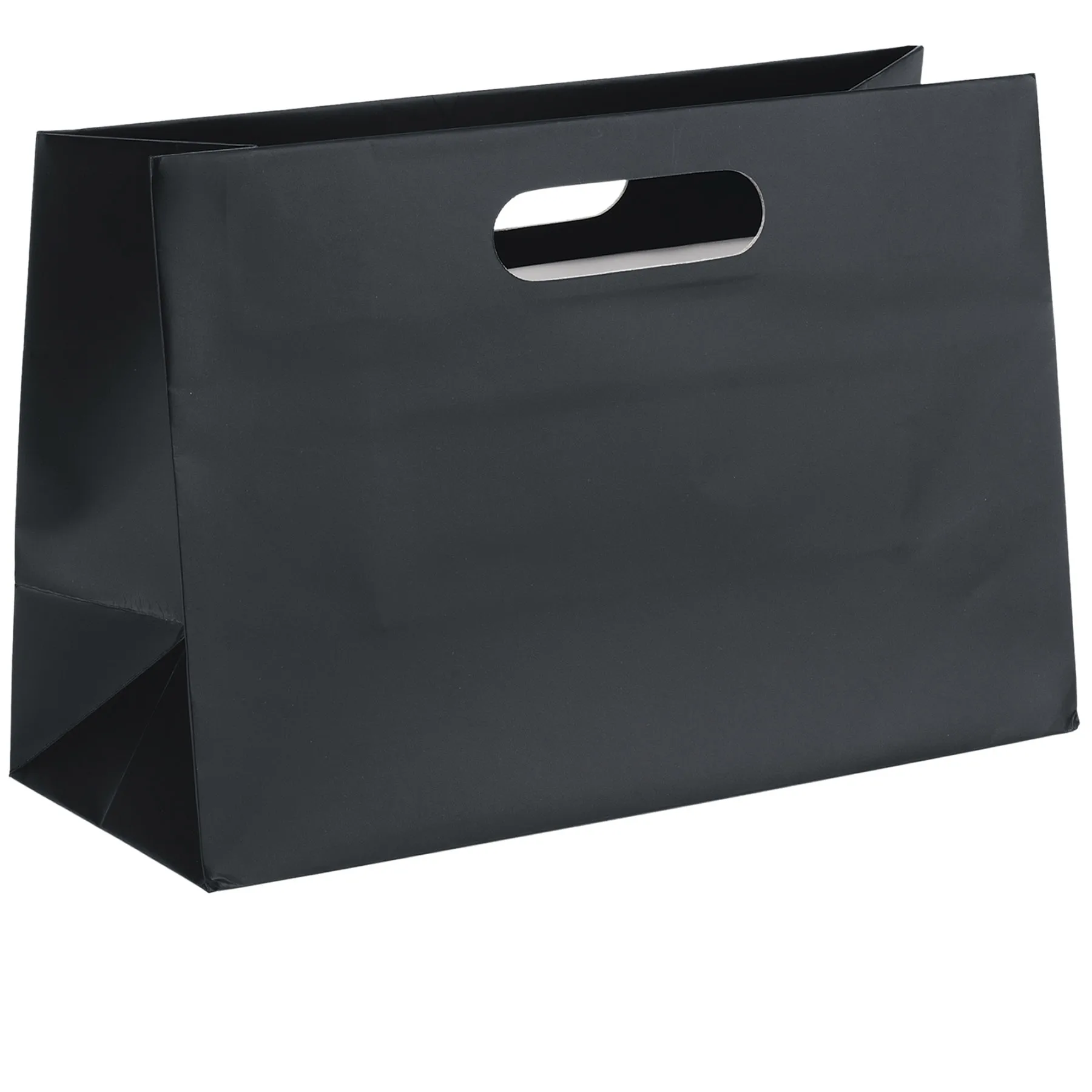Olivia™ - Boutique Die Cut Handle Tote - Foil Print (12" x 5" x 8") view 2