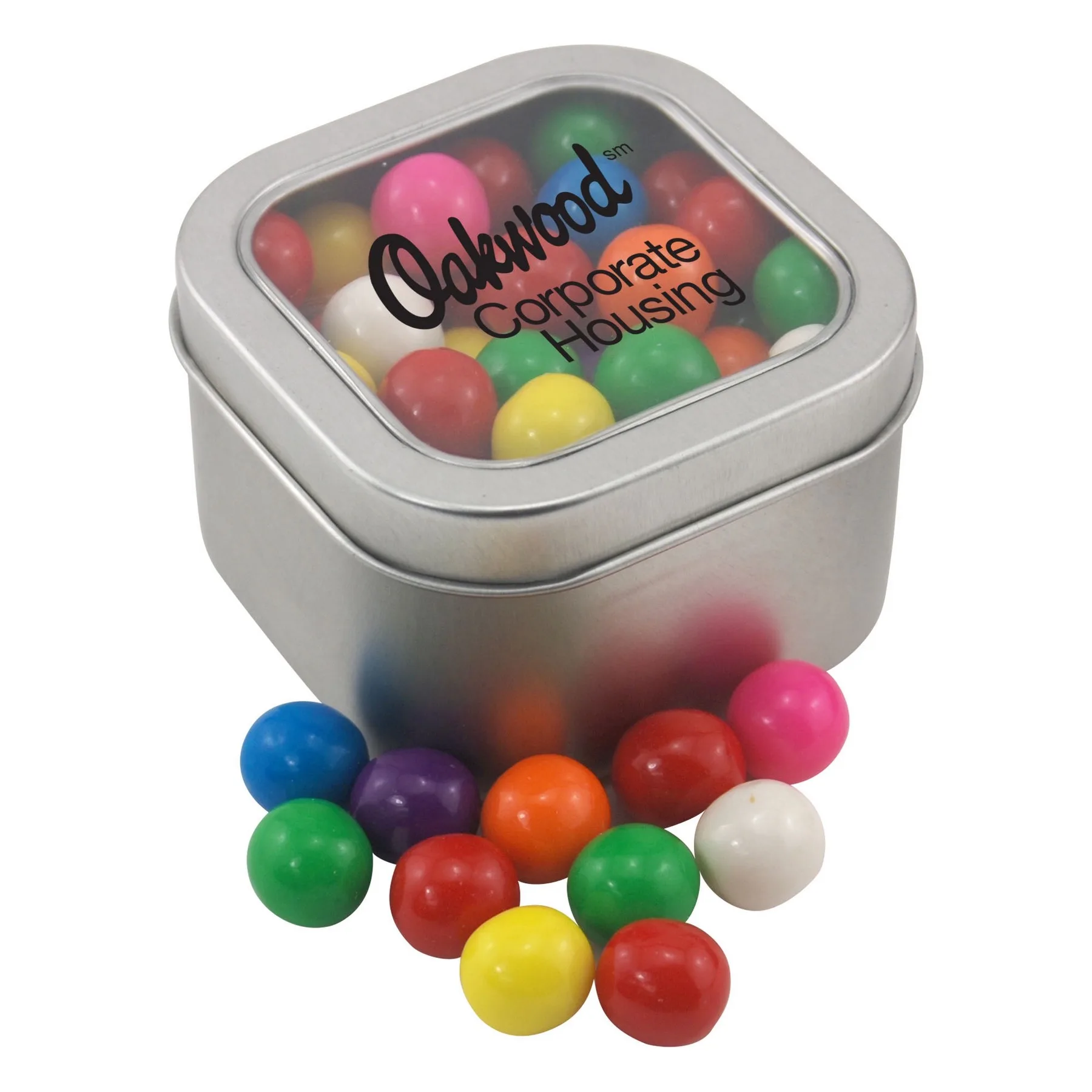 Window Tin w/Gumballs