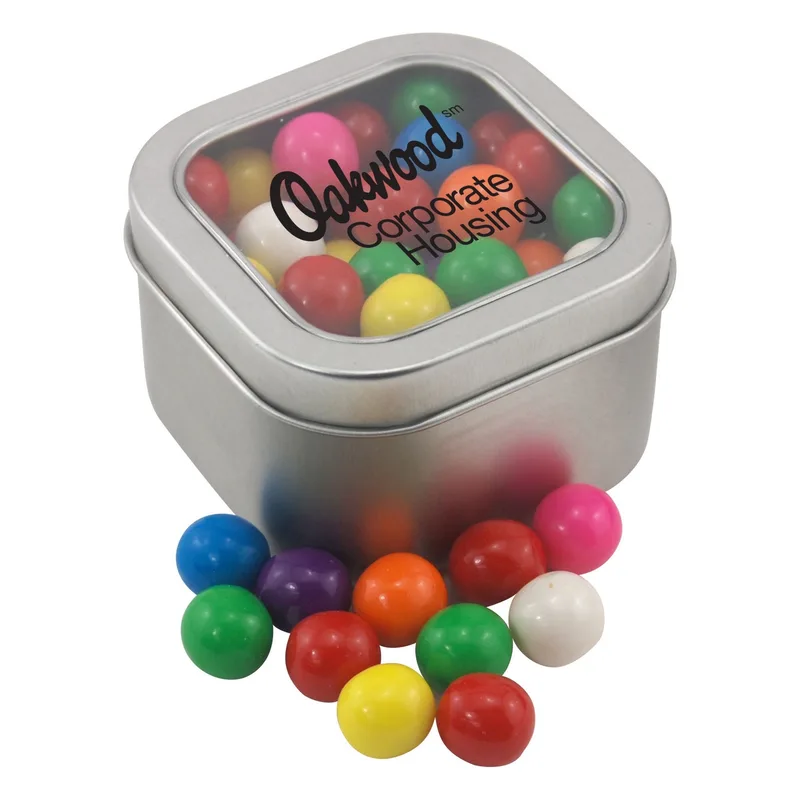Window Tin w/Gumballs