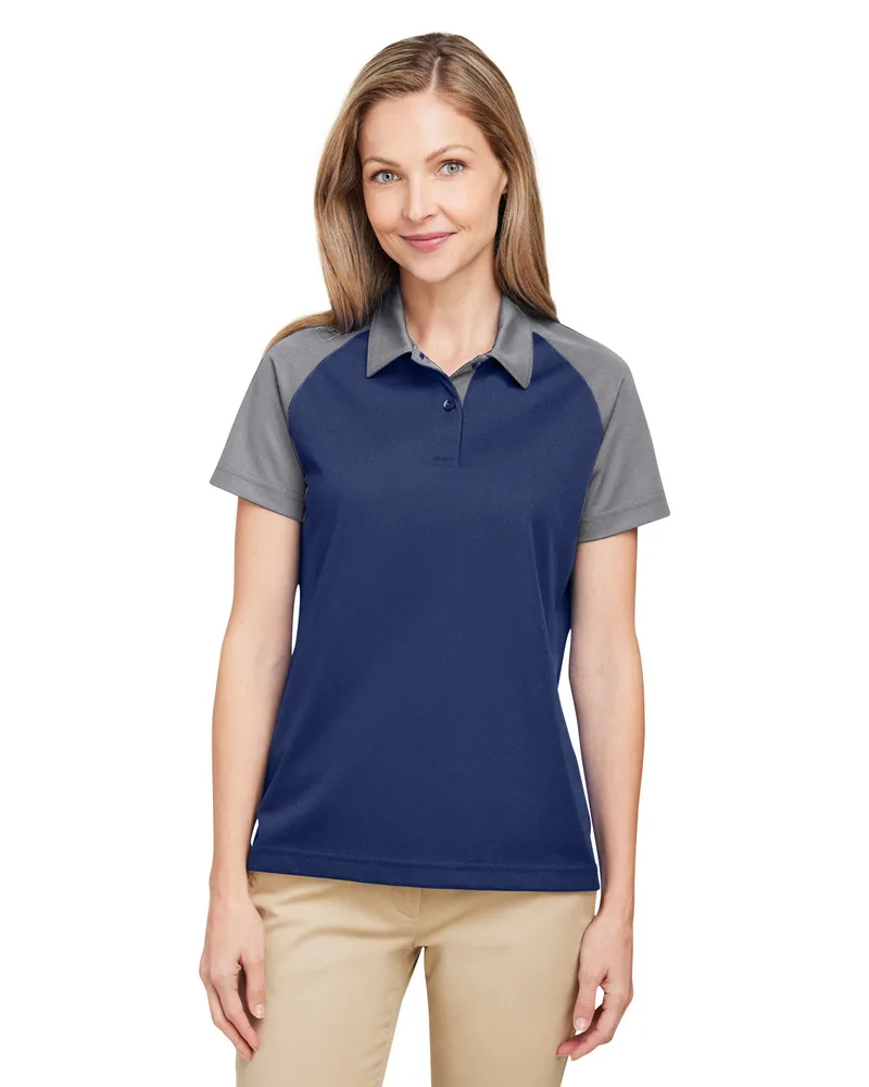 Team 365 Women's Command Snag-Protection Colorblock Polo Shirt