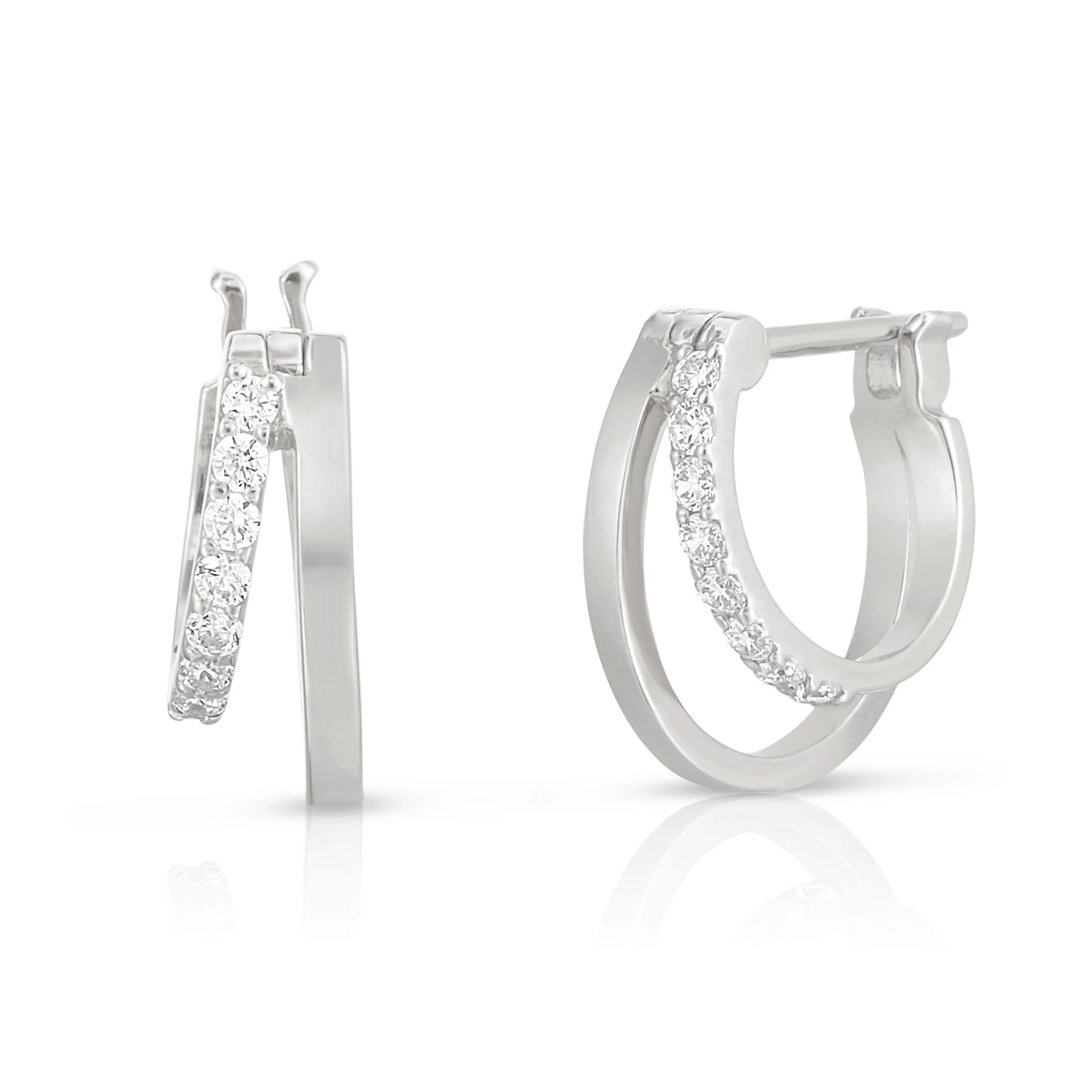 Jilco Inc Double Huggie Earrings - Sterling Silver