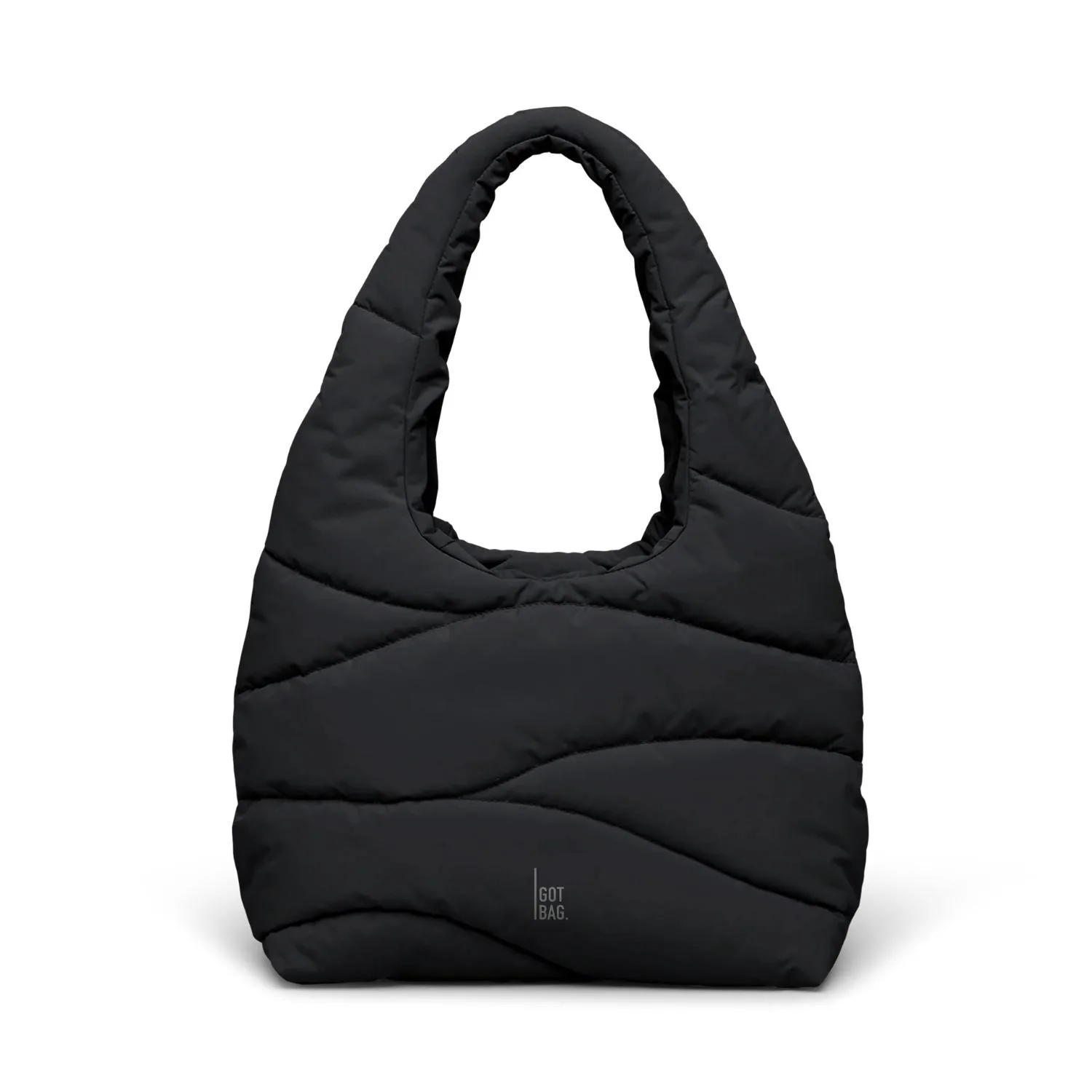 GOT BAG® Wavy Puffer - GOTS Certified Ocean Plastic Shoulder Bag view 2