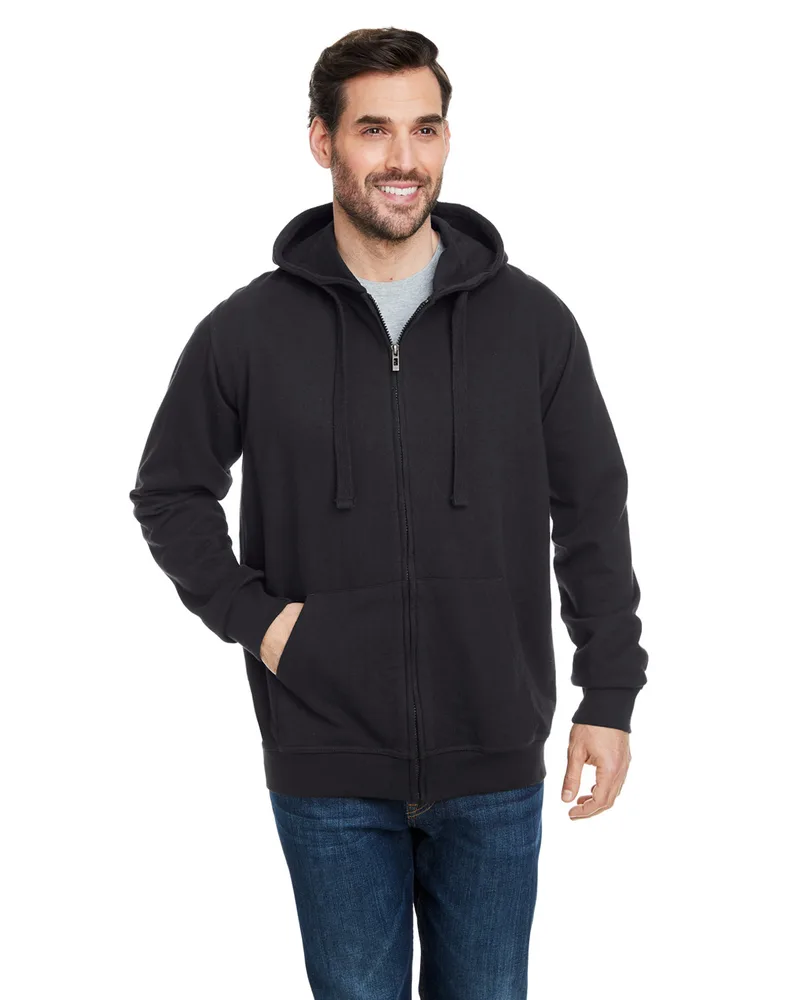 Burnside Men's French Terry Full-Zip Hooded Sweatshirt view 4