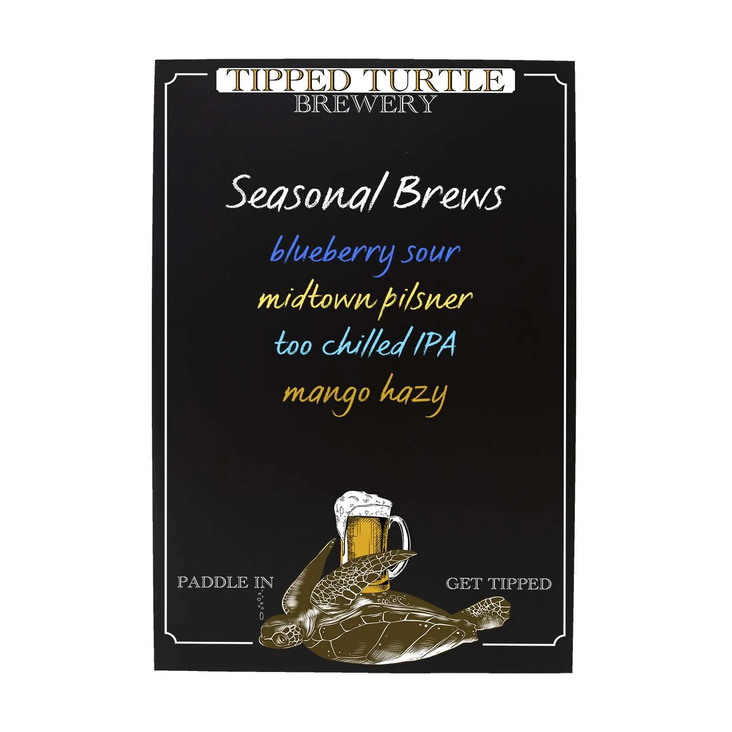 32" Deluxe A-frame Imprinted Chalkboard Insert