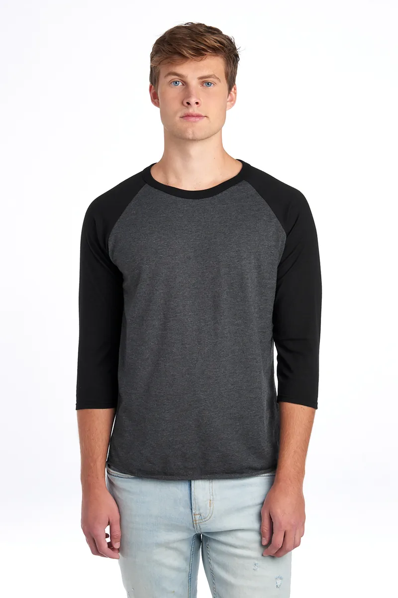 Jerzees® Unisex Premium Blend Combed Ring Spun 3/4-Sleeve Raglan